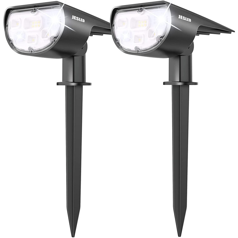 Solar Powered Integrated LED Spotlight Pack, Cool White