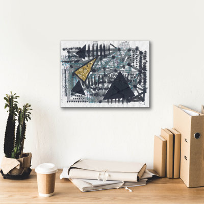  'Golden Triangle' by Lori Arbel Canvas Wall Art, 16" x 12"