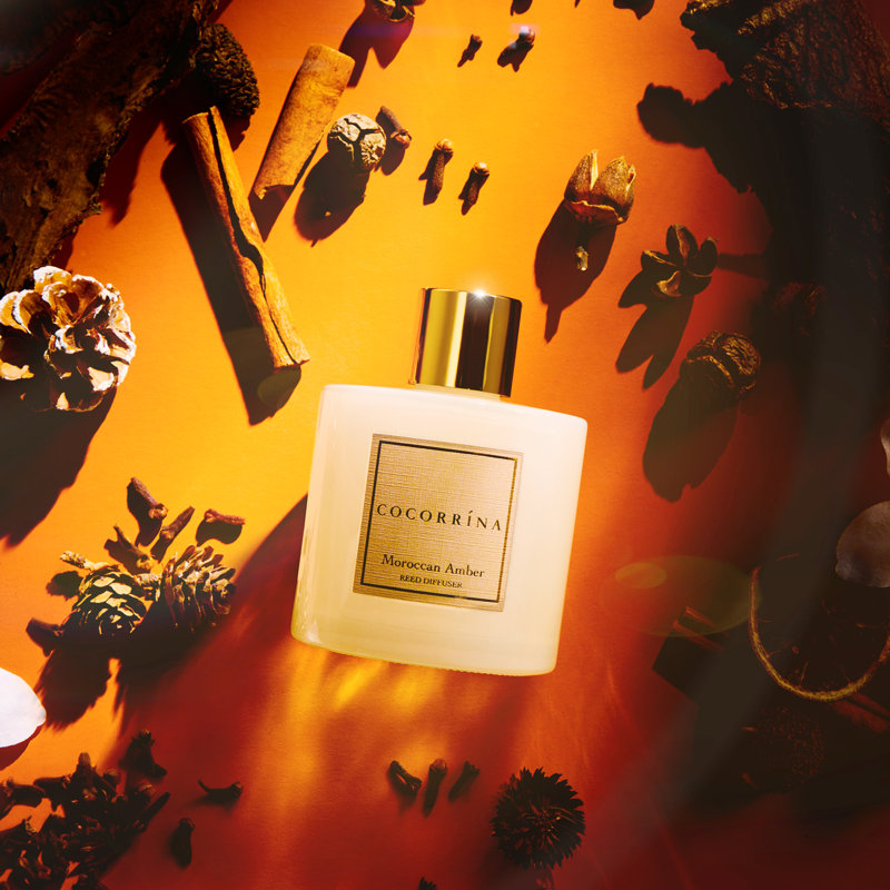Diffuseur marocain en roseau ambré marocain, Ambre marocain