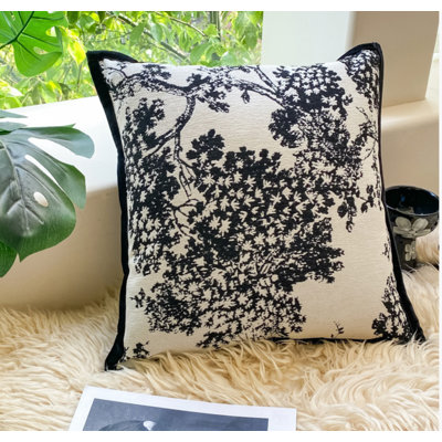 Black Square Cushion Cover
