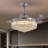 Presnell Dimmable Crystal Ceiling Fan with LED Lights and Remote Control-2017102882