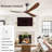 Parzy 72'' Solid Wood Ceiling Fan with Remote – Modern 3-Blade Design, Quiet Motor, No Light-1896700661
