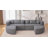Boneless Couch Modular Sectional Sofa 114.9" Free-Combined Sofa Couch Sofa Bed Compression Sofa With Deep Seating And Curved Design For Living Room-748201570