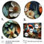 Bleu et rose, tropiques, toucan, collage II - art mural toucan-1983732041-1983732048