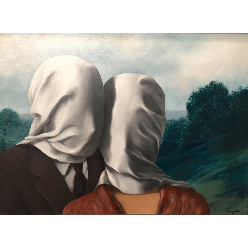 Les amoureux, H 35 po x l 48 po