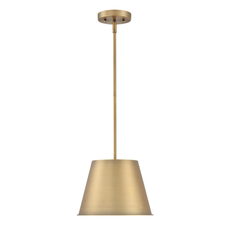 1 - Light Single Pendant, Gold