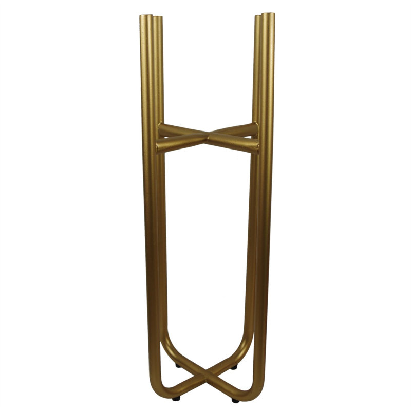 Danica Weather Resistant Plant Stand, Gold