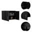 Armoire de rangement - armoire murale, trois tablettes intérieures, porte double