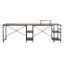 Bureau industriel en L avec tablettes de rangement (sans les chaises de bureau) Techni Mobile