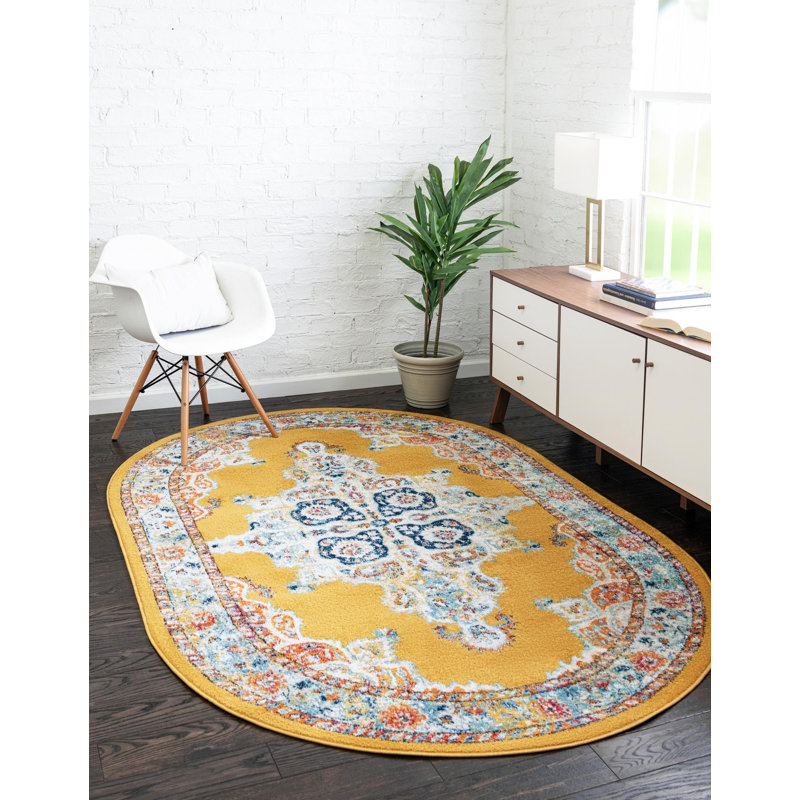 Armgard Oriental Indoor Rug, Oval 4' x 6'
