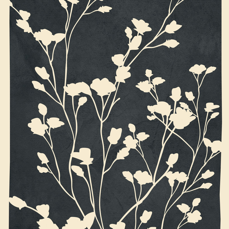 «Minimal Branches Art 3 Print» par Nadja, Oui, H 12 po x l 12 po, Papier avec cadre simple noir