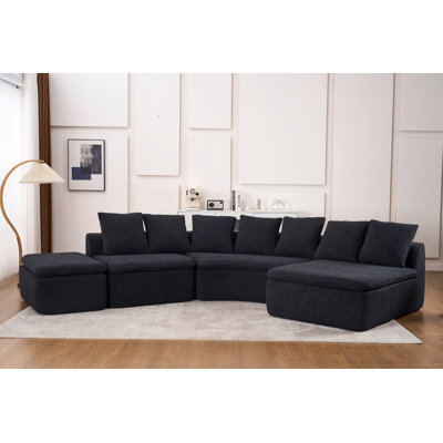 133'' Modular U-Shaped Sectional Compression Sofa
