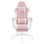 Gaming Chair With Pocket Spring Cushion, Massage Ergonomic Office Chair, Wide Padded Swivel Computer Chair With Massage Lumbar Pillow Footrest, 150kg Load, Mesh Fabric-462407274