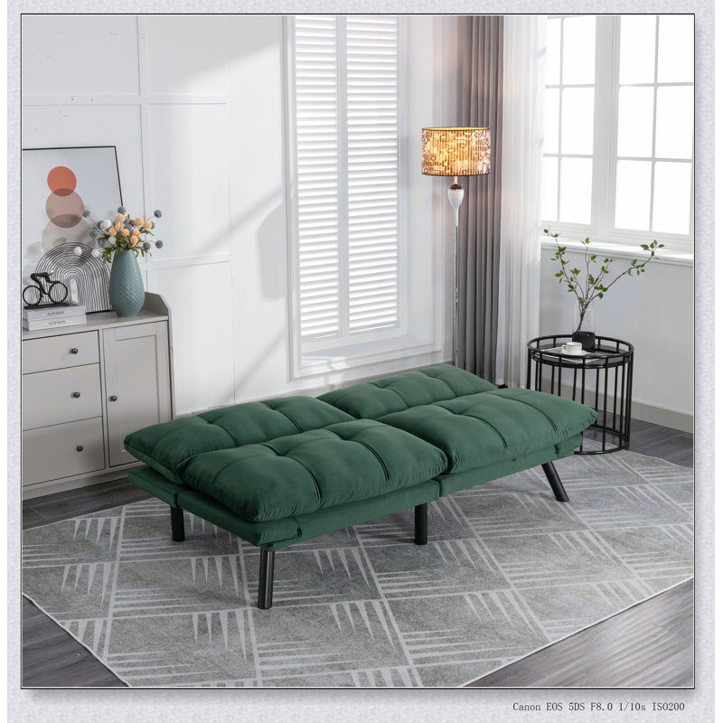 Canapé-lit convertible et pliable Emerald, Émeraude