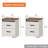 Glenford 24 inch Tall Nightstand set of 2 with Cabinet and Drawer-850142942