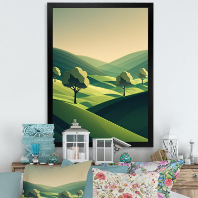 Printemps sur les montagnes vertes II - reproduction sur toile