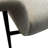 Starnisha Upholstered Accent Chair with Curved Back and Black Metal Legs-2100598064