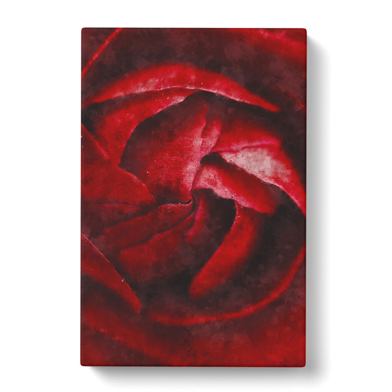 Petals Of Red Flower - Wrapped Canvas Painting, 76cm H x 45cm W x 4cm D