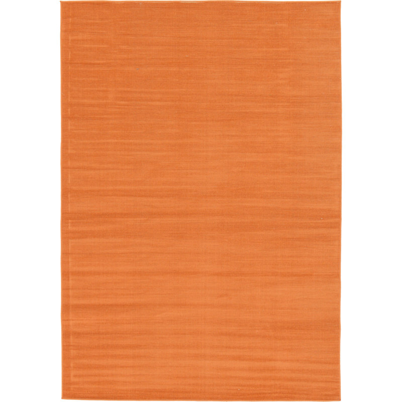 Tapis orange Aiden-Lee, Rectangle 7 pi 10 po x 10 pi