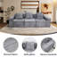 Accoudoir de lit convertible de canapé de plancher, salon confortable pour le salon, gris, velours côtelé, 3 places, fermeté moyenne, conception américaine, standard 100 par-1611620284