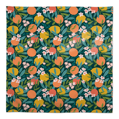 Citrus Fruit Black 2 Tablecloth