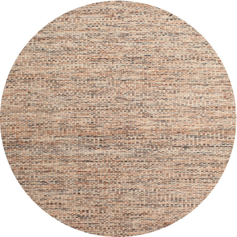 Tapis brun contemporain, Rond 4 pi