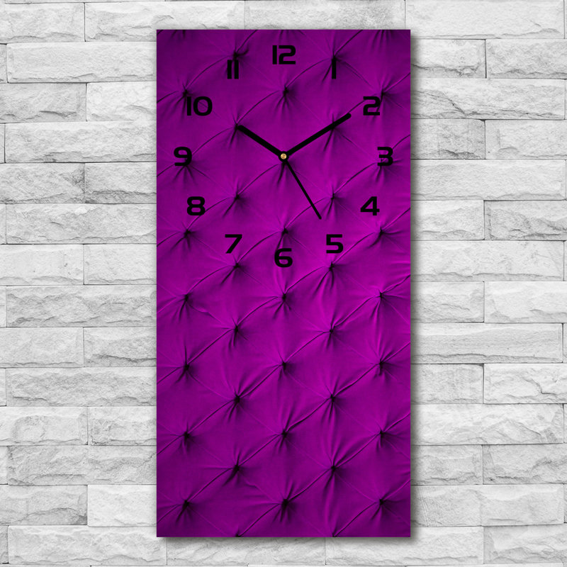 Jalesia Glass Wall Clock, Purple/Black