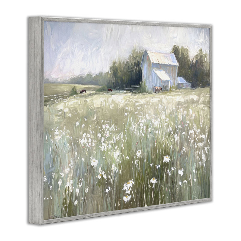 «Peaceful Pasture Meadow», estampe numérique encadrée par Ramona Murdock, Estampe numérique Farmhouse, H 11 po x l 14 po