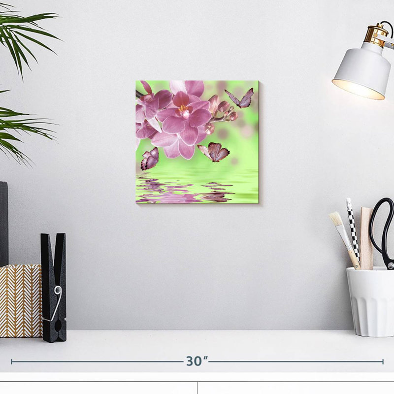 Fleurs d'orchidées Harnek, H 10 po x l 10 po