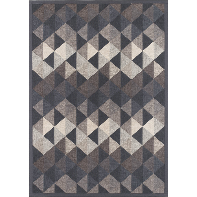 Kiva Geometric Hand Woven Area Rug, Rectangle 140 x 200cm