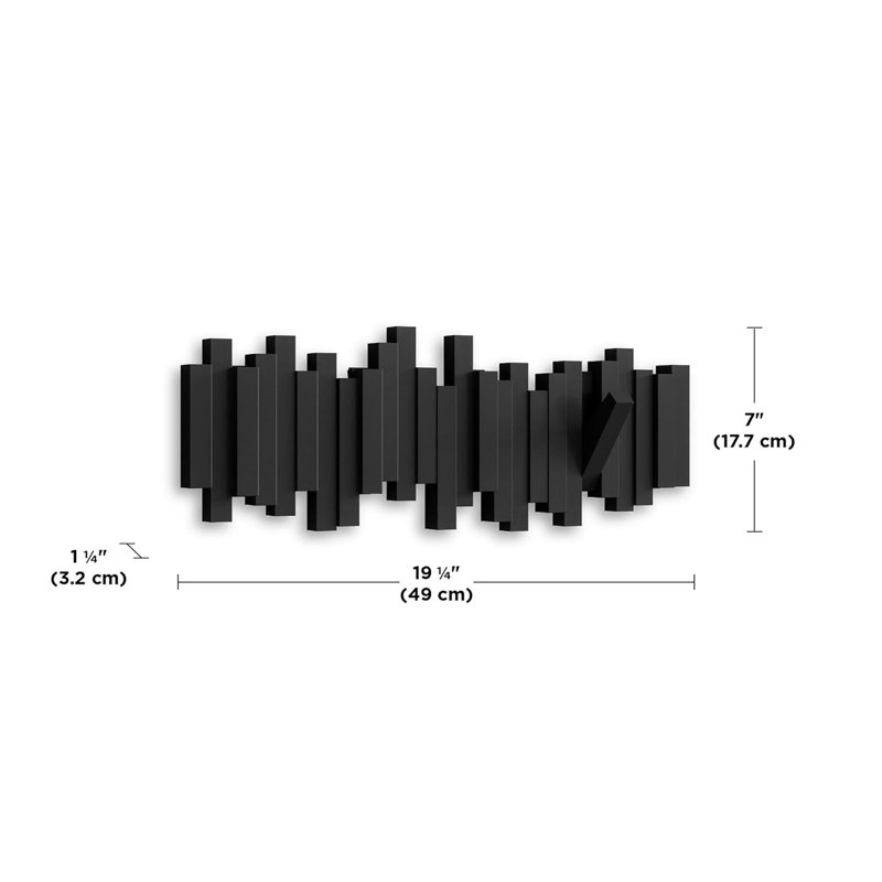 Caradoc Wall 5 - Hook Coat Rack
