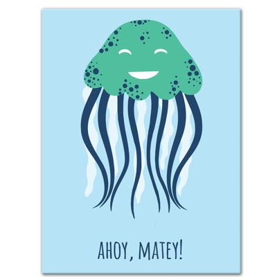 « ahoy matey jellyfish », art sur toile Jered