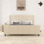 Base de lit tapissier en velours côtelé de 50,7 po de hauteur avec oreilles verticales et pied de lit-802690839-802690827