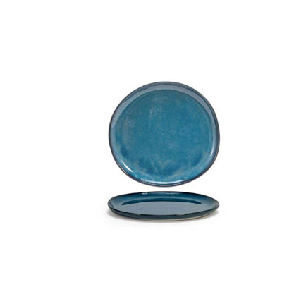 9" Round Artefact® Plate - Indigo