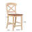  Clarey 5 - Piece Round Counter Height Butterfly Leaf Solid Wood Dining Set With 18" Butterfly Leaf-2103837707-2103837706