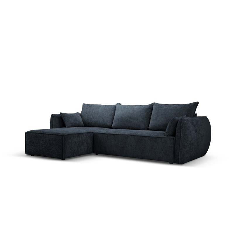 Blessington 4 Seater Sofa Bed, Blue, Left Hand Facing