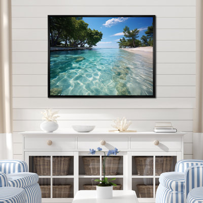 «Barbaray Beach Beach Sandy Paradise II», reproduction sur toile