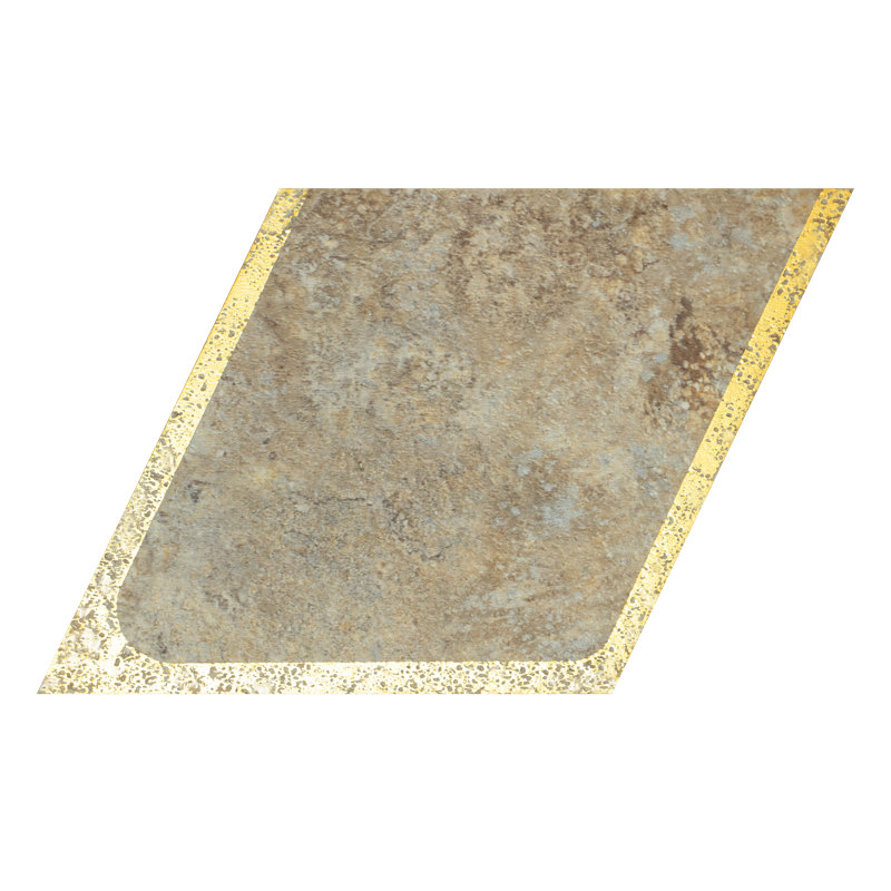 4'' W x 4.6'' L Engineered Stone Peel and Stick Mosaic Tile, Sunrise Gold