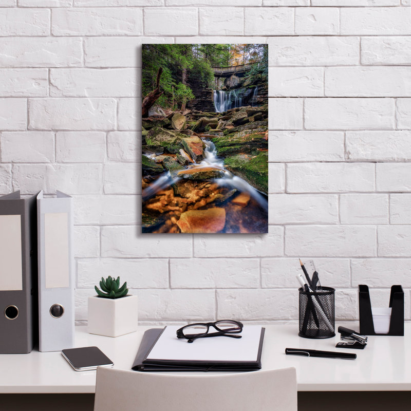 «Elakala Upper Falls» par Rick Berk, art mural sur toile, 18 x 26 po, H 18 po x l 12 po x P 0,75 po