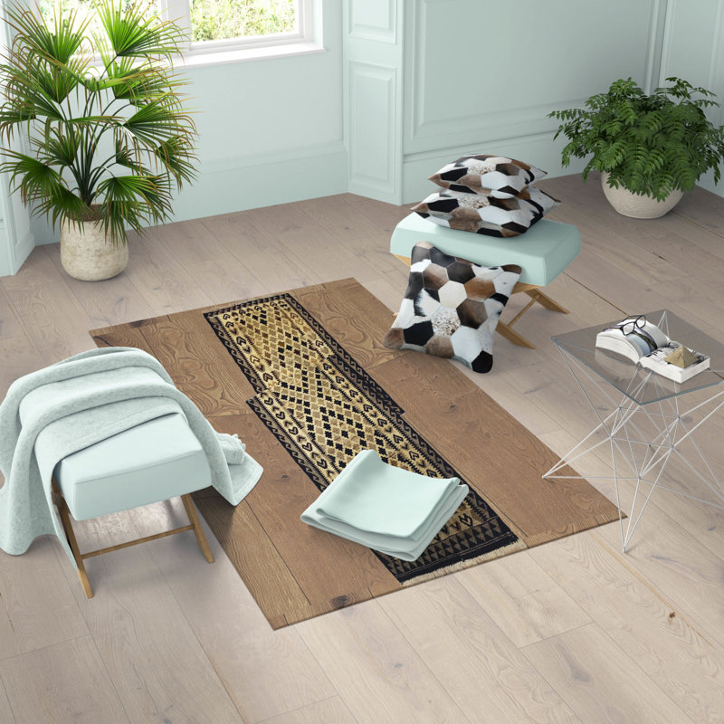 Runner Hoeft Ikat Hand Woven 100cm X 390cm Area Rug