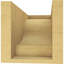 Bois de cèdre brut Newport, grain de bois TimberThane, brun clair apprêté-88292446