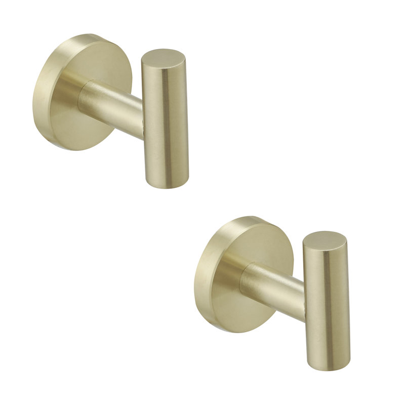 Wall Towel Hook, Brushed Gold