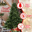 Arbre de Noël facile à installer avec branches articulées, matériaux mixtes pe / pvc, style pleine forme, parfait pour les grands espaces