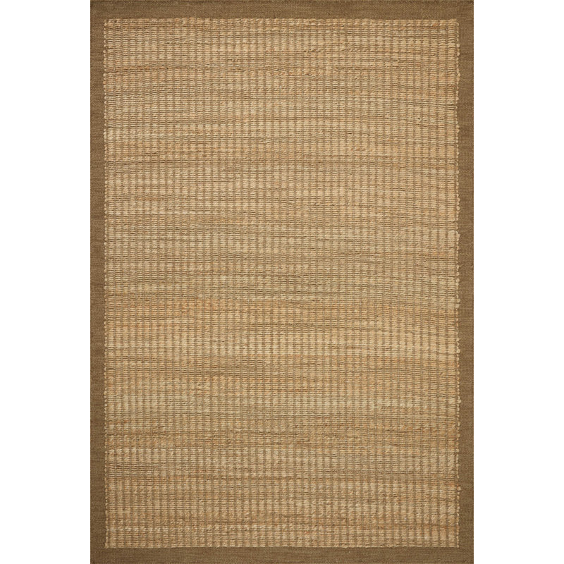 Amber Lewis x Loloi Lilah Natural / Bark Area Rug, Rectangle 2'3" x 3'9"