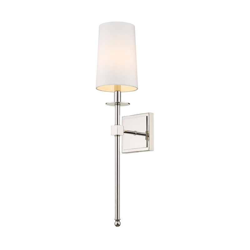Vicksburg Armed Sconce, Polished Nickel