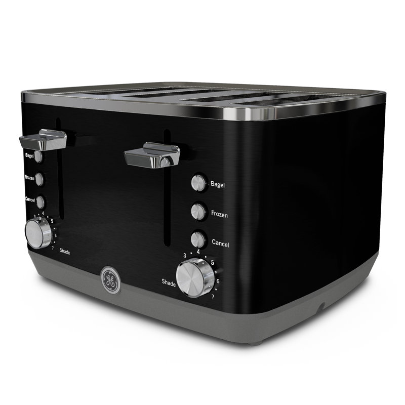 GE 4-Slice Toaster, Onyx Black