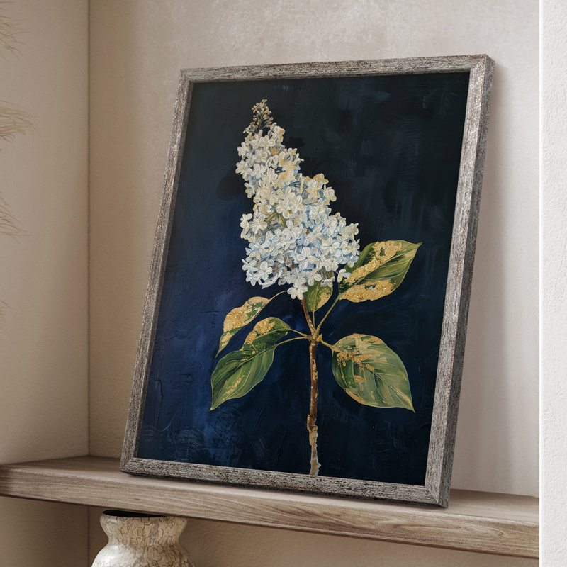 Reproduction encadrée FLORAL Series CLXIV - bois massif, H 11 po x l 9 po