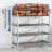 5-Tier 86Cm Stainless Steel Shoe Rack Organizer Tower With Easy Assembly