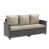 Cadre gris / base beige