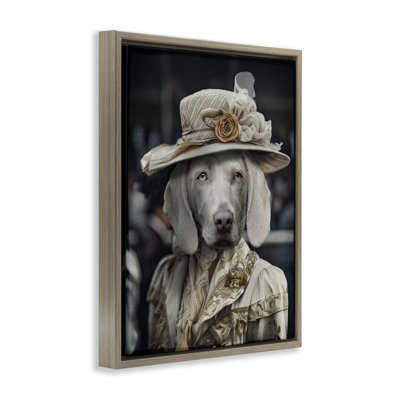 «Dog with Floral Hat» par Karen Burke